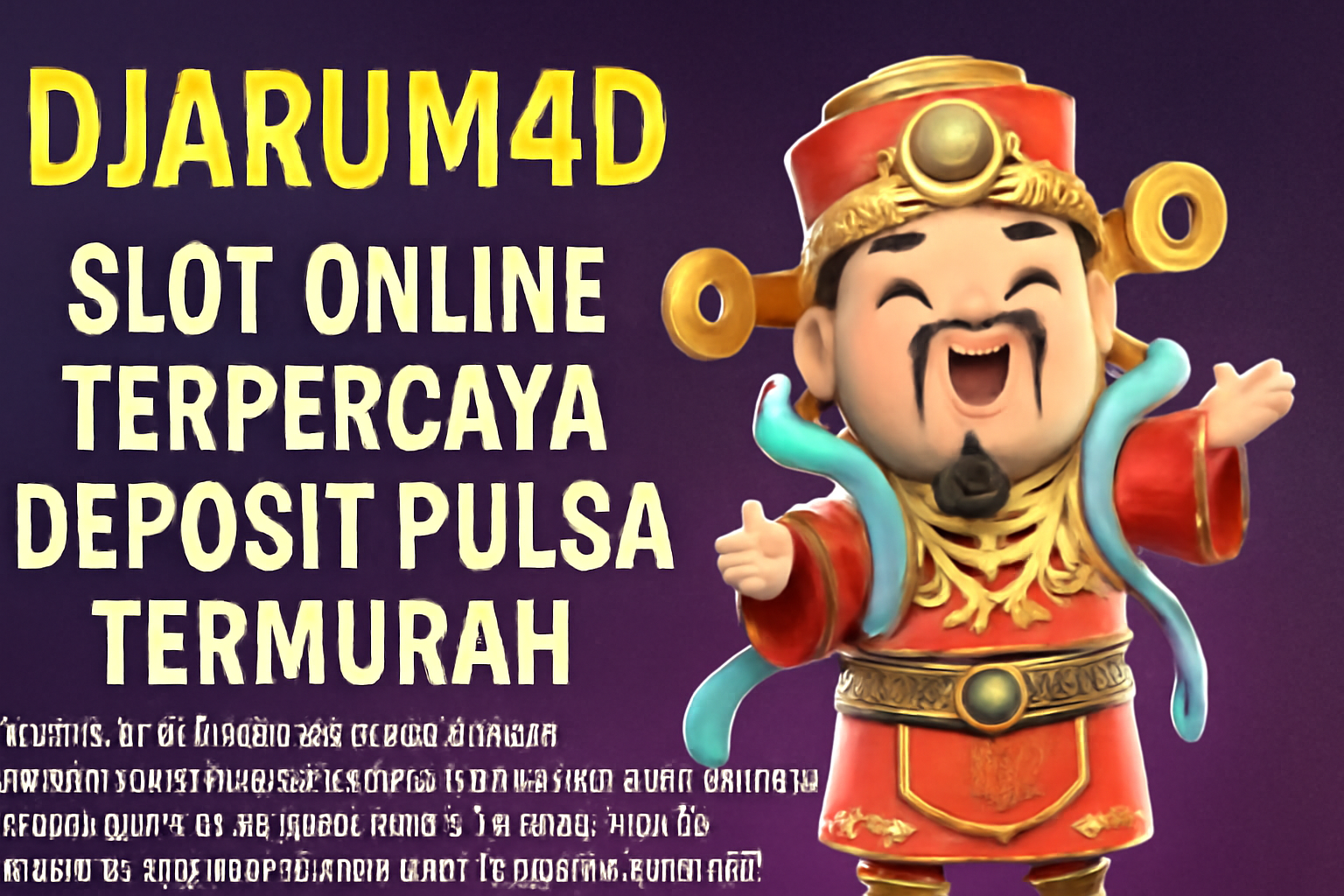 Djarum4d Slot Online Terpercaya Deposit Pulsa Termurah
